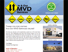 Tablet Screenshot of inandoutmvdservices.com